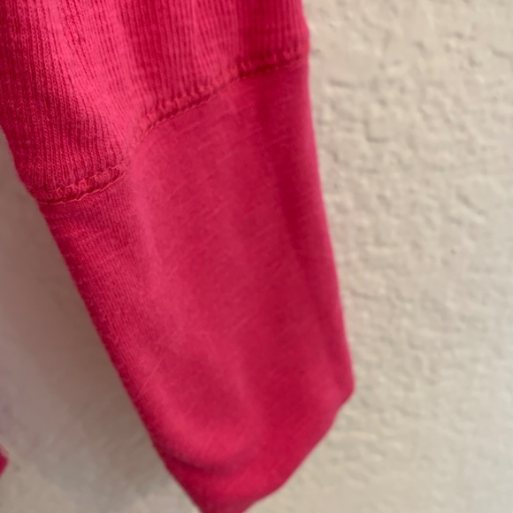 Aeropostale Womens Y2K Fitted Henley Top Size XL Pink 1987 NYC Spellout Preppy - Picture 9 of 11